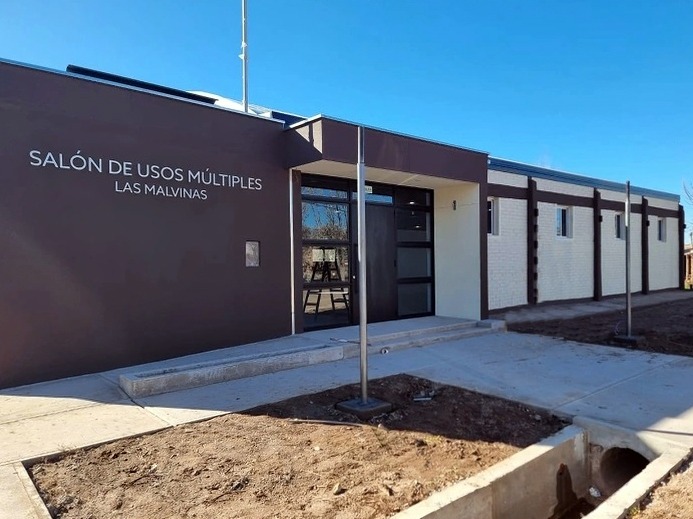 Este domingo se inaugura el nuevo salón de usos múltiples de las Malvinas