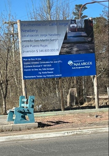 Avanza la obra de repavimentación en calle Jorge Newbery: retoman los trabajos tras la veda invernal