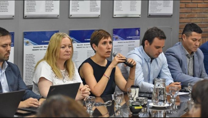 Jimena Latorre asistió a la Legislatura y fue abucheada por ambientalistas