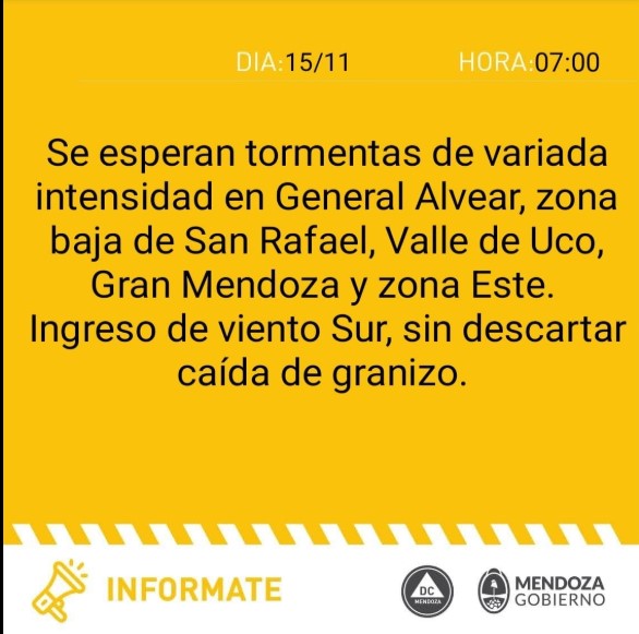 Así Está el Tiempo Hoy Sábado en Alvear