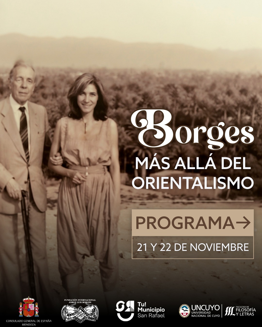 San Rafael será sede del Simposio Internacional “Borges más allá del orientalismo”