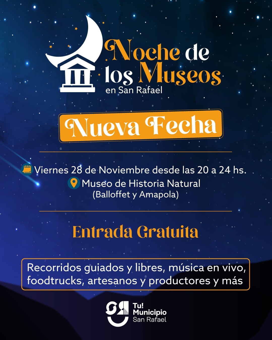 Nueva fecha para la experiencia nocturna en el Museo de Historia Natural