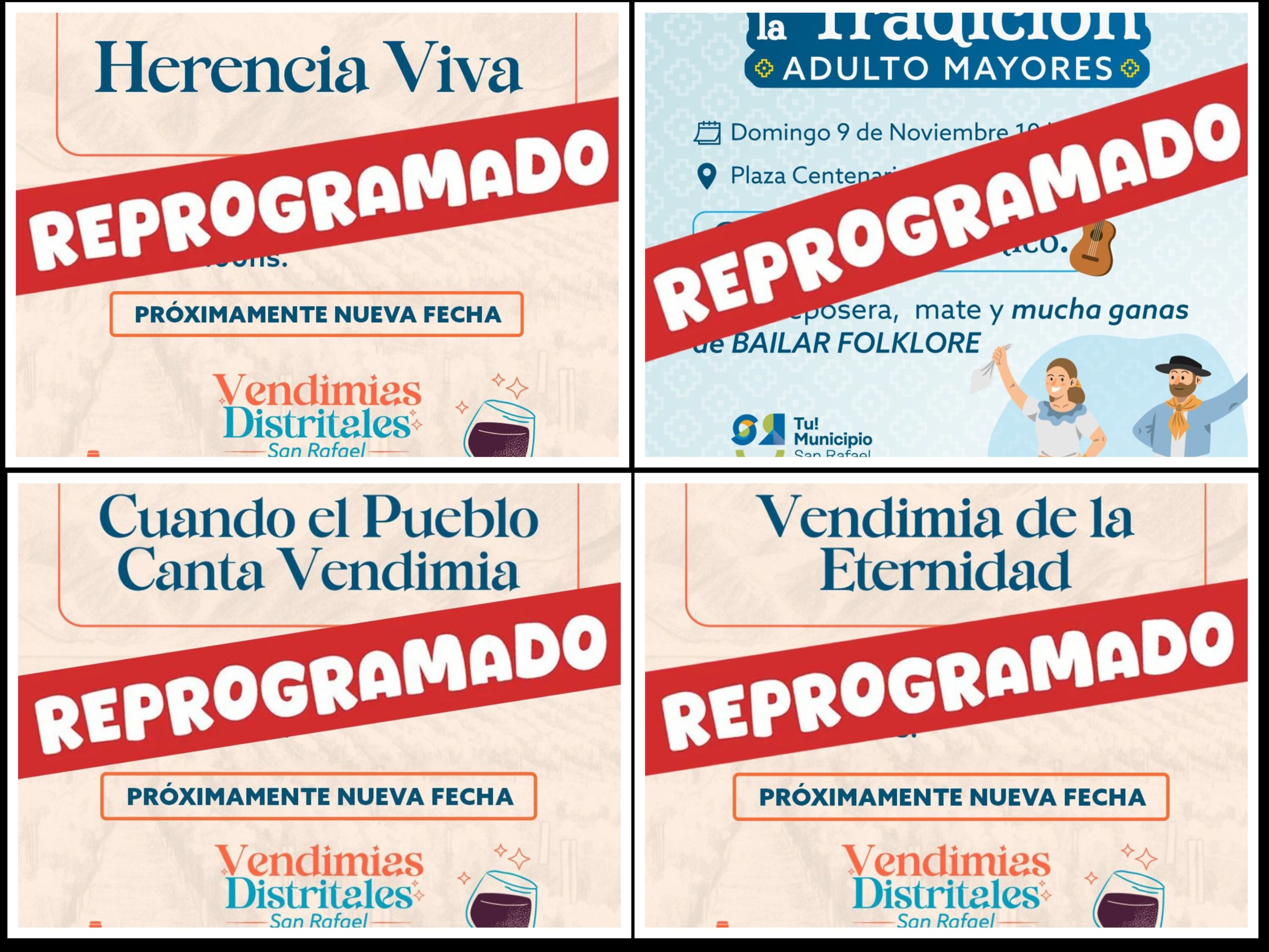 Fin de semana de lluvias: vendimias reprogramadas en San Rafael