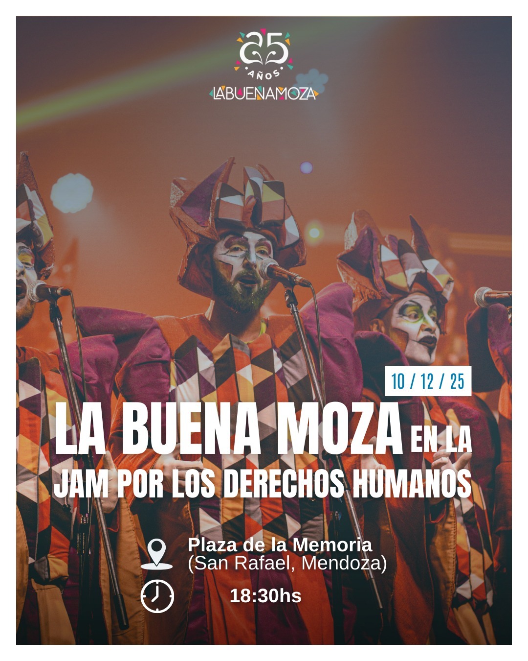 Con actos, arte y música se conmemora el Día de los Derechos Humanos y el Día de la Democracia