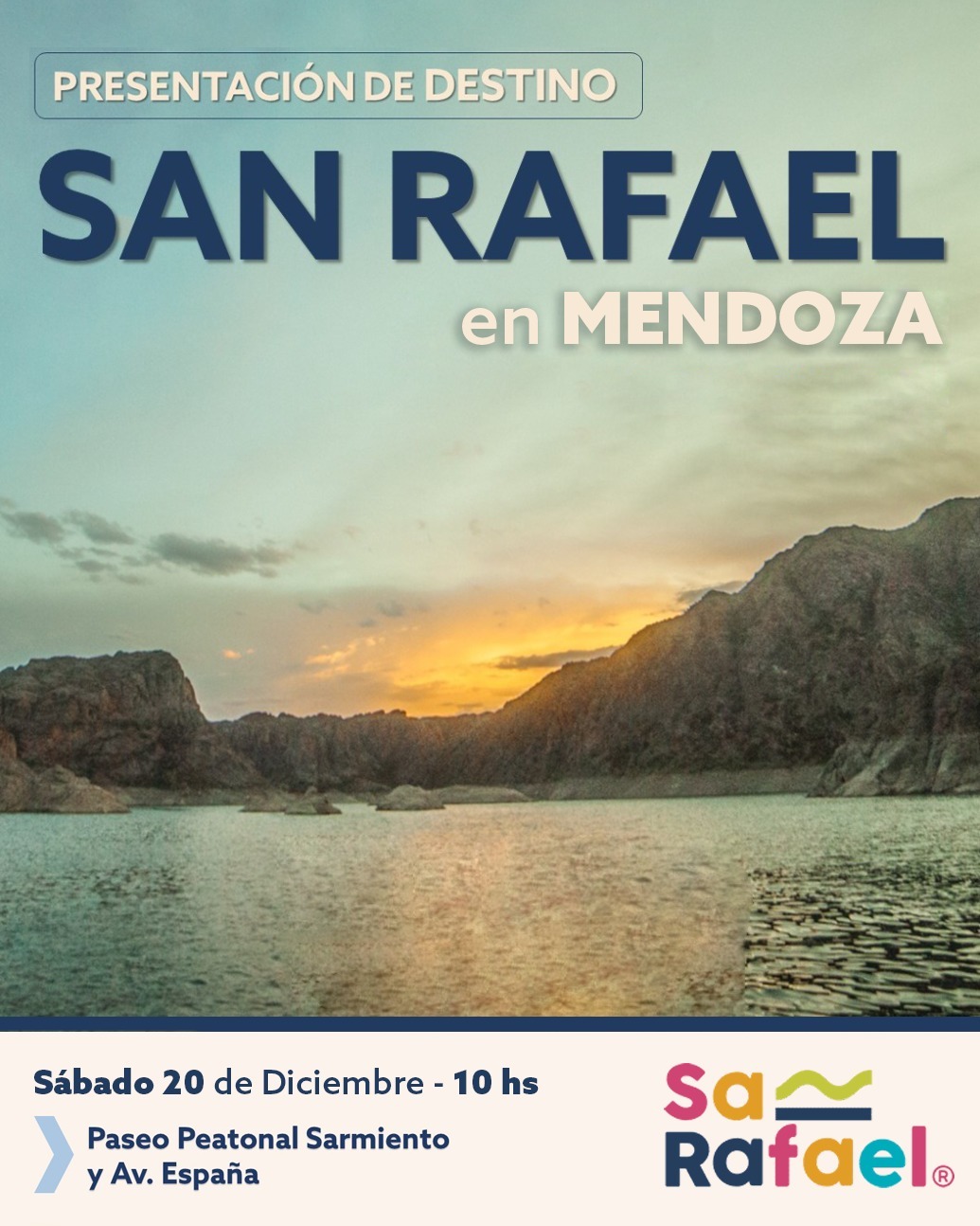 Turismo de cercanía: San Rafael se promociona este fin de semana en la Ciudad de Mendoza.