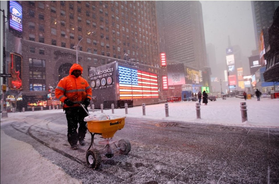 Ola polar: New York con temperaturas bajo cero que marcan un registro histórico
