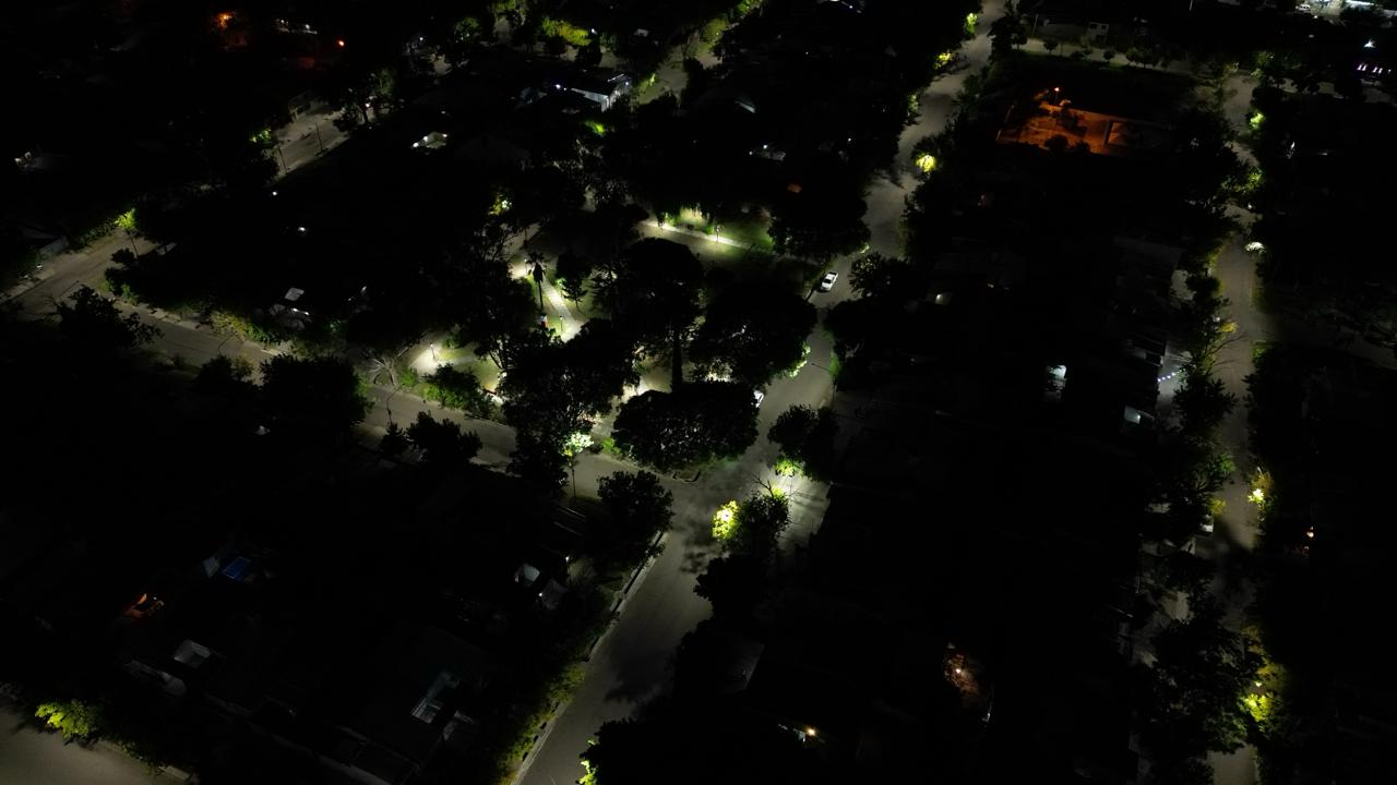 San Rafael se ilumina: nuevas luces LED en el barrio Sardi
