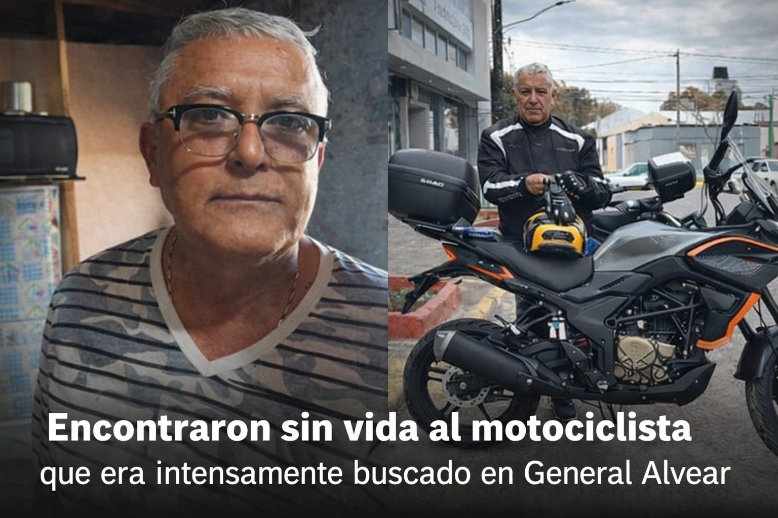 Encontraron sin vida al motociclista que era intensamente buscado en General Alvear