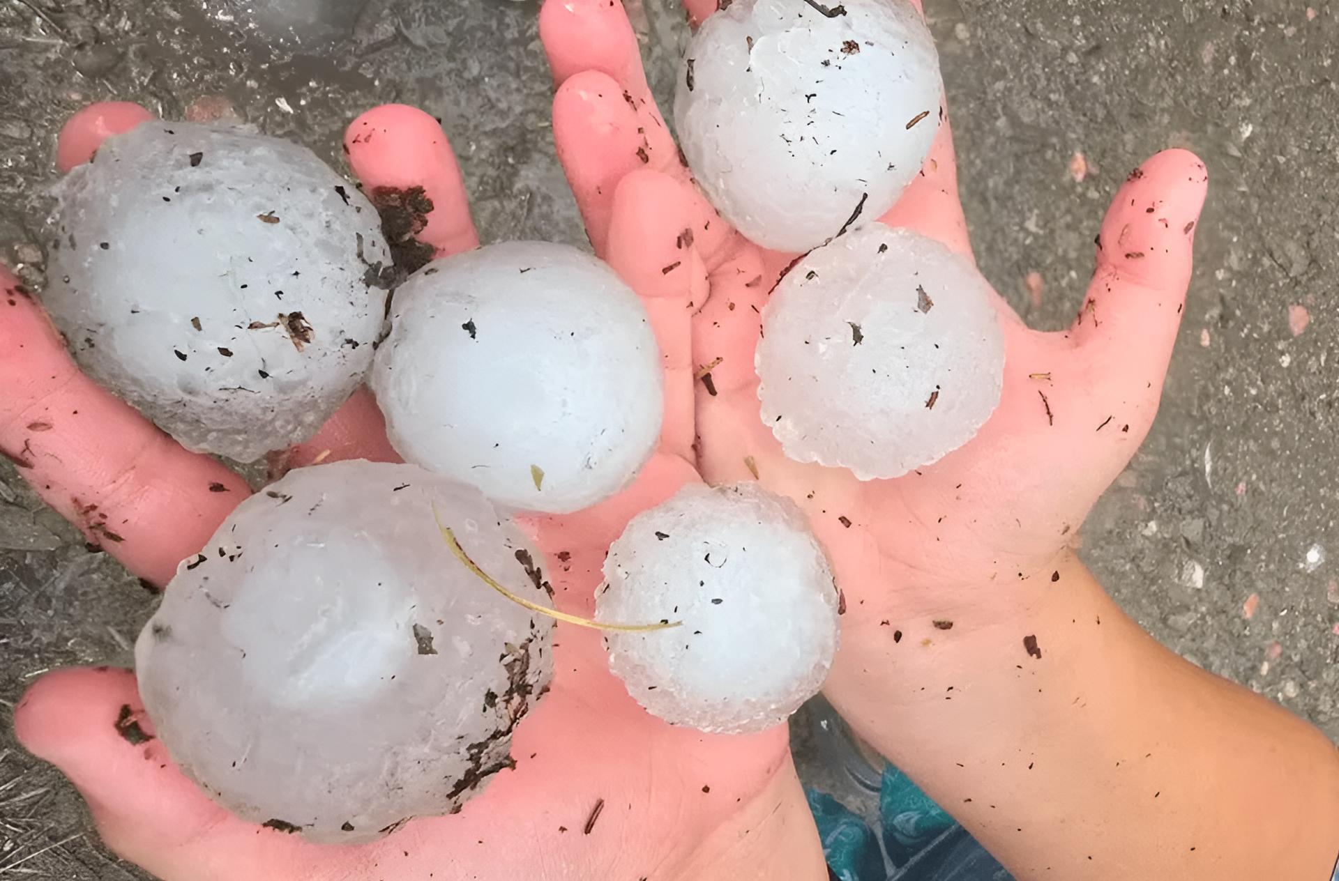 Temporal con granizo y fuerte viento afectó San Rafael