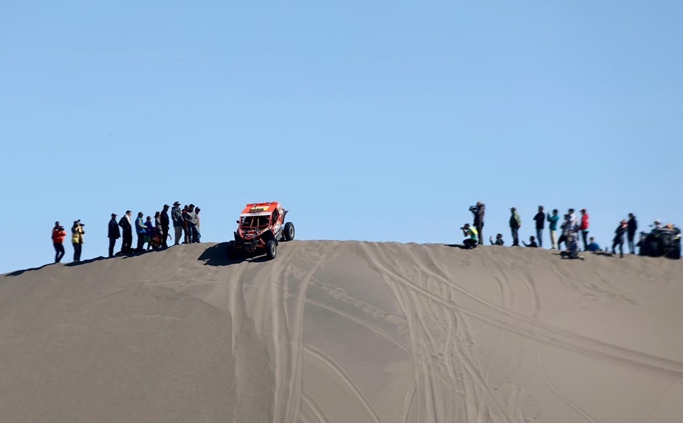San Rafael ya vive el Rally Race Sudamericano y hoy tendrá una desafiante jornada en las dunas de El Nihuil