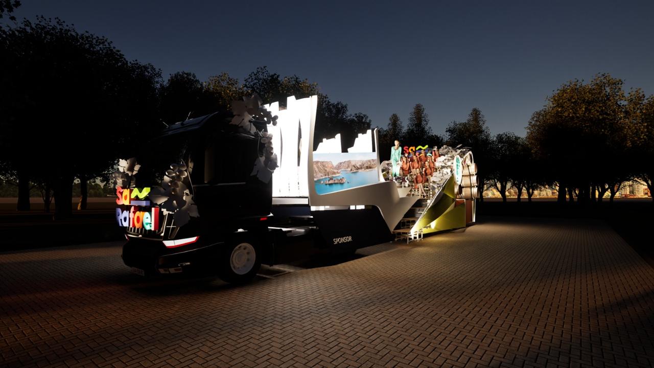 n anticipo: así lucirá el carro de Azul y su corte en la Vía Blanca y el Carrusel