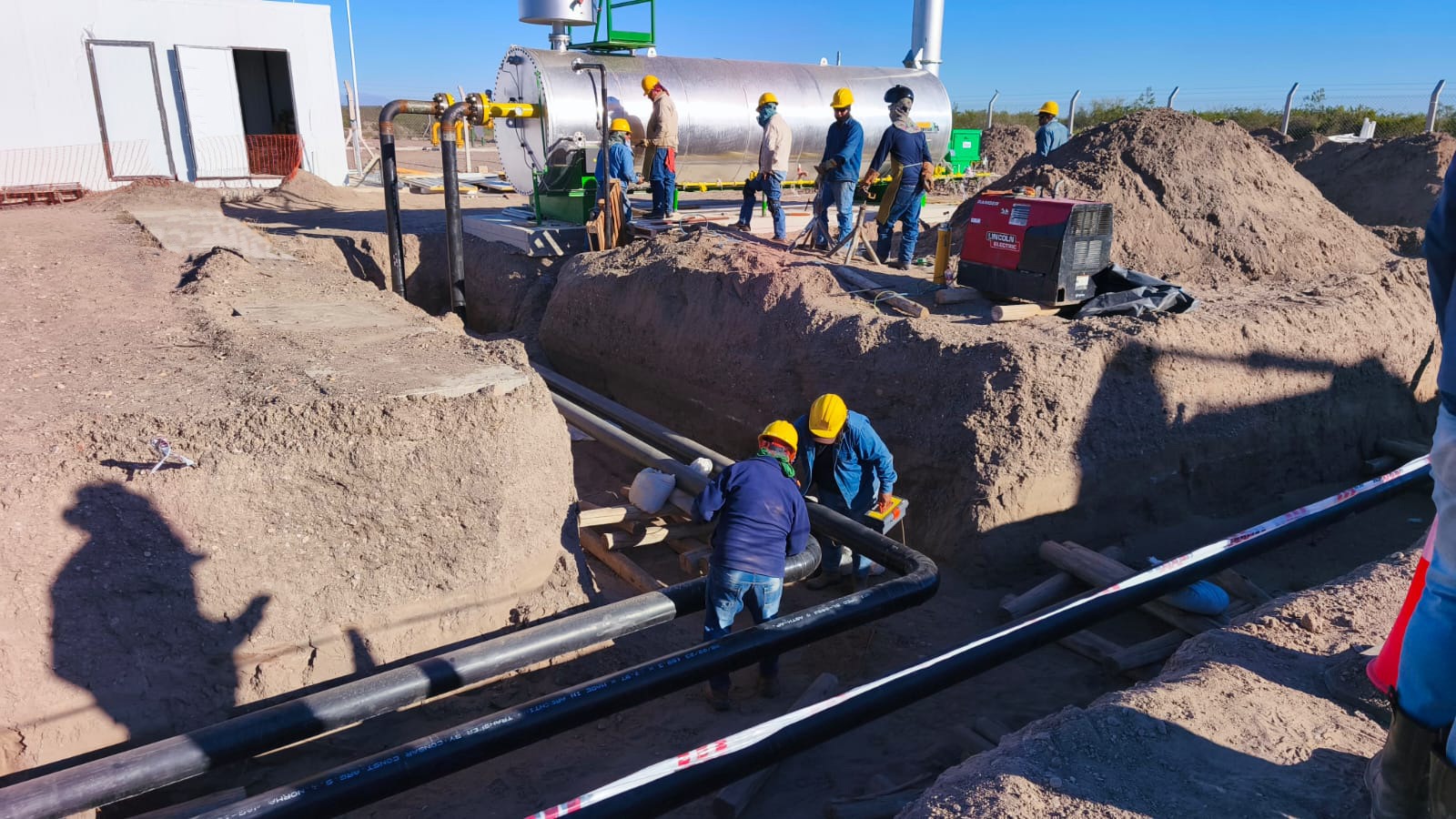 Gasoducto: avanzan los trabajos de interconexión y la obra entra en su etapa final