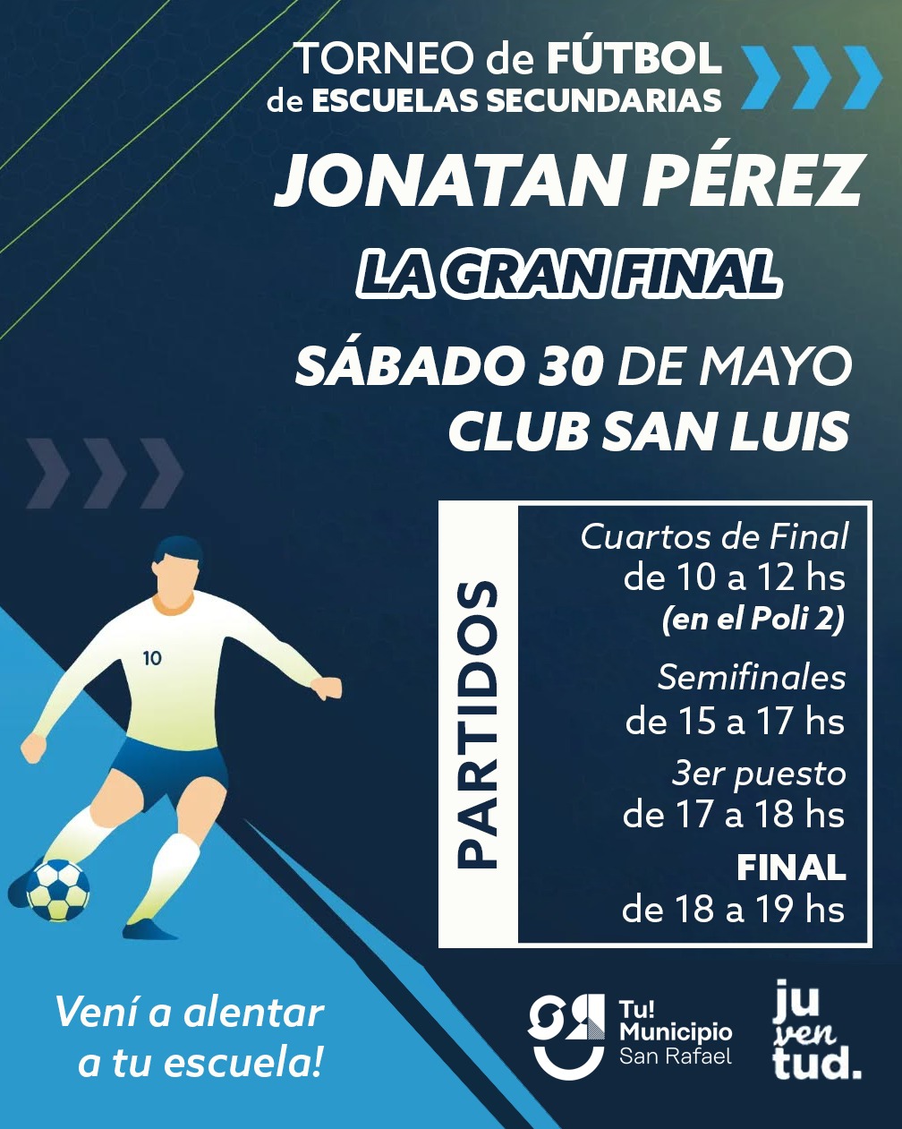 Este sábado será la gran final del Torneo de Fútbol de Escuelas Secundarias “Jonatán Pérez”