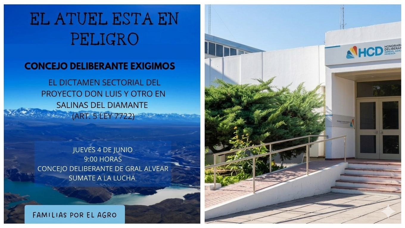 Vecinos y ambientalistas de Alvear vuelven a movilizarse contra el proyecto de litio "Don Luis y Otro"