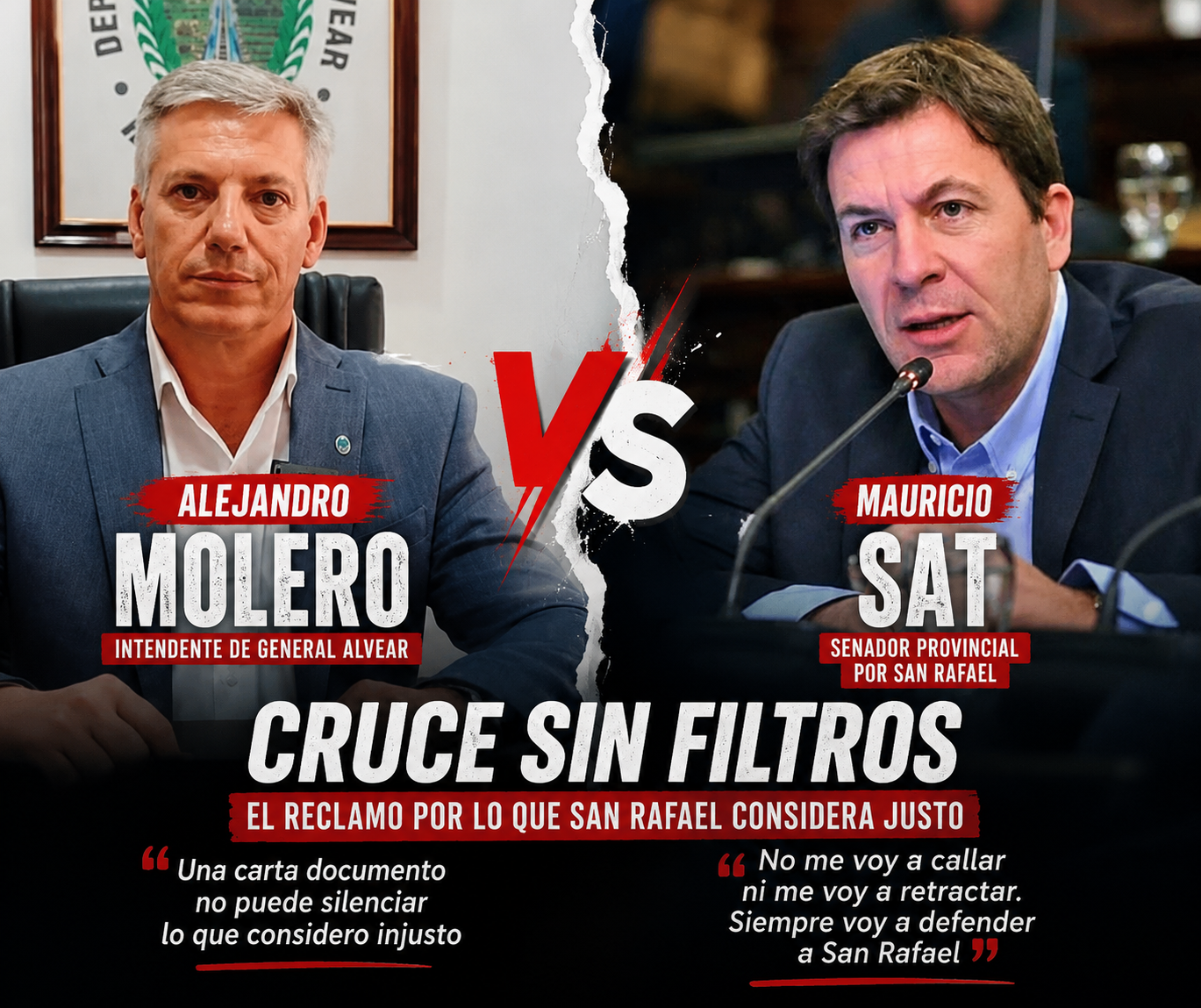 Mauricio Sat redobló la apuesta tras la intimación de Molero: “No me voy a callar ni a retractar”
